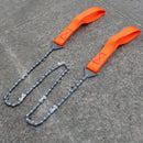 Outdoor camping tool 24-inch portable outdoor survival hand zipper saw black orange