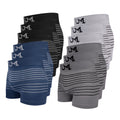 12 Cuecas boxer masculinas，Calcinha boxer de alta elasticidade, confortável e respirável，Shorts Boxer Simples e Elegantes