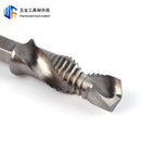Cross-border hexagonal shank compound tap high-speed steel three-in-one machine tap drill bit tapping drill integrated spiral tap