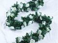 Simulation rose vine fake flower rattan air-conditioning pipes cover the living room ceiling decoration plastic vines winding plants