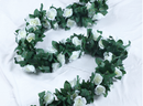 Simulation rose vine fake flower rattan air-conditioning pipes cover the living room ceiling decoration plastic vines winding plants