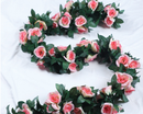Simulation rose vine fake flower rattan air-conditioning pipes cover the living room ceiling decoration plastic vines winding plants