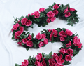 Simulation rose vine fake flower rattan air-conditioning pipes cover the living room ceiling decoration plastic vines winding plants
