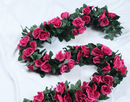 Simulation rose vine fake flower rattan air-conditioning pipes cover the living room ceiling decoration plastic vines winding plants
