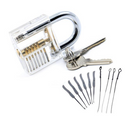 Cross-border Hot Sale Practice Keyhole Tool Set Hardware Padlock Locksmith Tool Kit Lock Wholesale