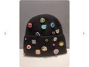 Autumn and winter new earmuffs hats rhinestone wool hats Korean style fashion button knitted hats warm and cold-proof hats elastic