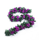 Simulation rose vine fake flower rattan air-conditioning pipes cover the living room ceiling decoration plastic vines winding plants