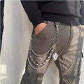New three-layer punk style trouser chain fashionable versatile jeans accessories