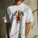 Camiseta Masculina Casual Polo Blu Rock In Roll Malha Algodão do P ao G1