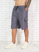 Bermuda Shorts Masculinos Cargo Com Bolso Streetwear Importa