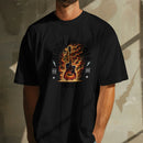 Camiseta Masculina Casual Polo Blu Rock In Roll Malha Algodão do P ao G1