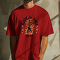 Camiseta Masculina Casual Polo Blu Rock In Roll Malha Algodão do P ao G1