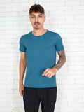 Camiseta esportiva masculina de secagem rápida gola redonda e respirável