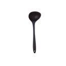 Concha Feijao Escumadeira Cabo Silicone Cor Preto Utensílios Cozinha
