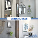 1 Prateleira 150x20 Mdf Preto Tx Cozinha Suporte Invisivel