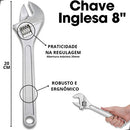Kit Chave Manutenção Chave Inglesa + Alicate Pressão + Grifo