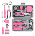 Kit Ferramentas Maleta Jogo Multifuncional 23 Peças Rosa