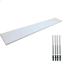 1 Prateleira Mdf 140x20 Branco C/suporte Cozinha Quarto Sala