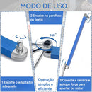 Kit Chave Extensão Catraca Offset 39cm Aço Carbono Casyo