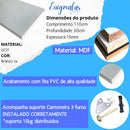 1 Prateleira Mdf Branco Tx 110x30 Multiuso Com Suporte