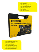 Jogo Ferramentas Chave Basica Manual 12 Peças Kit Maleta
