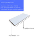 2 Prateleiras De Parede 60x15 Madeira Mdf Branco C/suporte