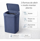 Lixeira Inteligente 12l Sensor Automático Cozinha Banheiro