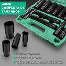 15pcs Jogo De Soquetes E Chaves 1/2 8-32mm - Kit Ferramentas