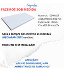 1 Prateleira Mdf Branco Tx 110x30 Multiuso Com Suporte