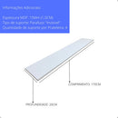 1 Prateleira 170x20 Mdf Branco C/suporte Cozinha Quarto Sala
