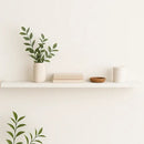 2 Prateleira 40x20 Madeira Mdf Branco Com Suporte Invisível