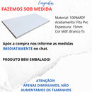 1 Prateleira Mdf 140x20 Branco C/suporte Cozinha Quarto Sala