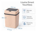 Lixeira Inteligente 12l Sensor Automático Cozinha Banheiro
