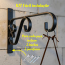 Kit 01 Suporte Mão Francesa Rústico P/ Plantas Flores 20cm