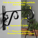 Kit 01 Suporte Mão Francesa Rústico P/ Plantas Flores 20cm
