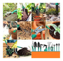 Kit Para Jardinagem Tesoura Poda 10 Peças Com Maleta