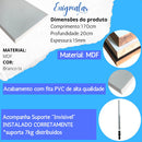 1 Prateleira 170x20 Mdf Branco C/suporte Cozinha Quarto Sala