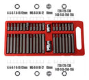 Jogo De Ferramentas 40 Pçs Bit Torx Allen Multidentado Crv