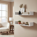 Kit 2 Prateleiras U Mdf 50x15 Quarto Fotos Livros Decoração