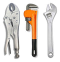 Kit Chave Manutenção Chave Inglesa + Alicate Pressão + Grifo