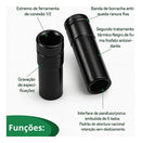 Jogo De Soquetes Impacto Kit Ferramentas Longo Sextavado 1/2