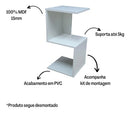 Mesa De Cabeceira S Mdf Branco Quarto Sala Decoração Casa