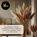 10 Capim Dos Pampas Glass Boho Chic