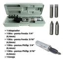 Kit Chave De Impacto Manual 5 Peças Bits E Estojo Starfer