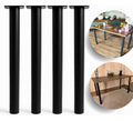 Kit 4 Pés Redondo 70cm Robustos Mesa Escritório Escrivaninha