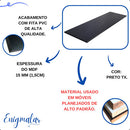1 Prateleira Mdf Preto 40x35 Cozinha Quarto Banheiro Sala