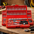 Kit Ferramentas Soquetes 46 Peças Com Catraca Reversível