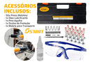 Pistola Fixação Ação Direta Finca Pinos Drywal Gesso Manual Rebites Potente Portátil Com Acessórios Start