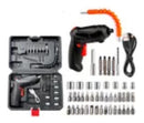 Kit Parafusadeira Elétrica Bivolt Recarregável 47 Peças Pret
