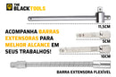 Combo Jogo Kit Ferramentas Profissional Crv 1/4 46 Peças
